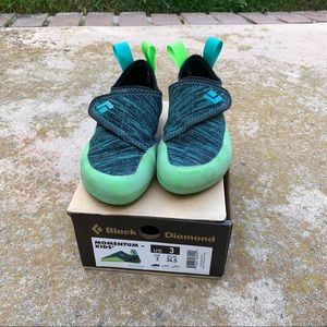 Kids rock climbing shoes black diamond